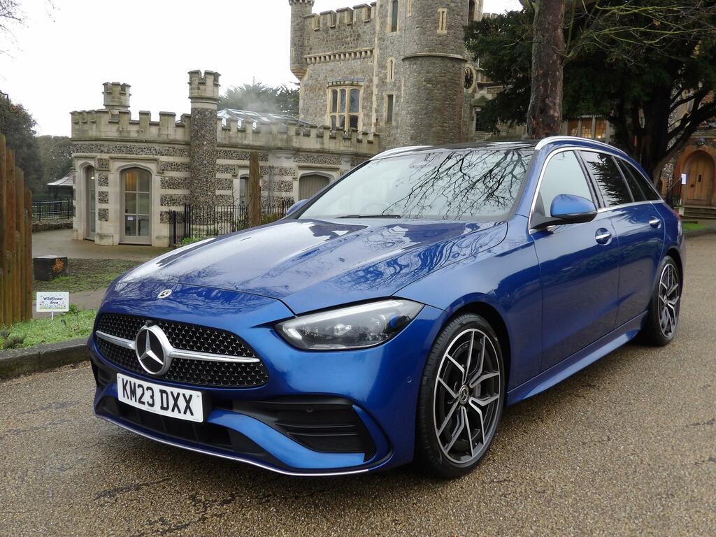 Mercedes-Benz C Class 2.0 C300h Mhev Amg Line Premium Plus Estate Blue