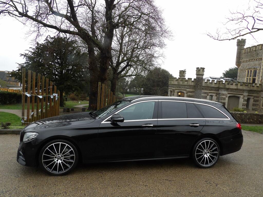 Mercedes-Benz E Class 2.0 E200 Amg Line Premium Estate G-tr OE68FHV Black #3