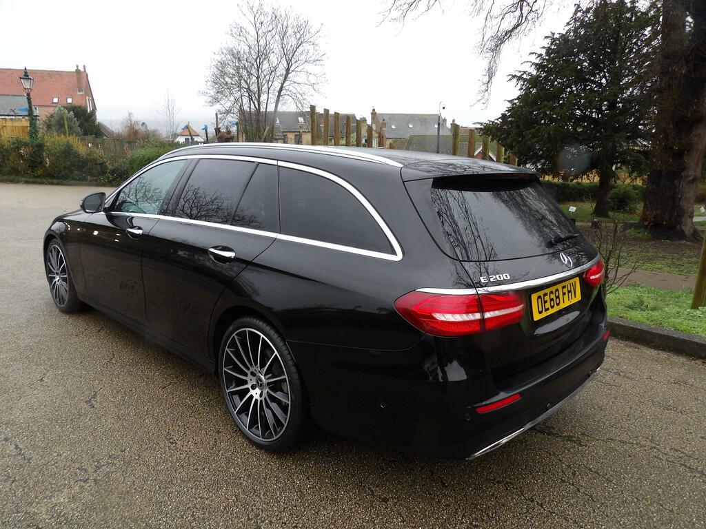 Mercedes-Benz E Class 2.0 E200 Amg Line Premium Estate G-tr OE68FHV Black #6