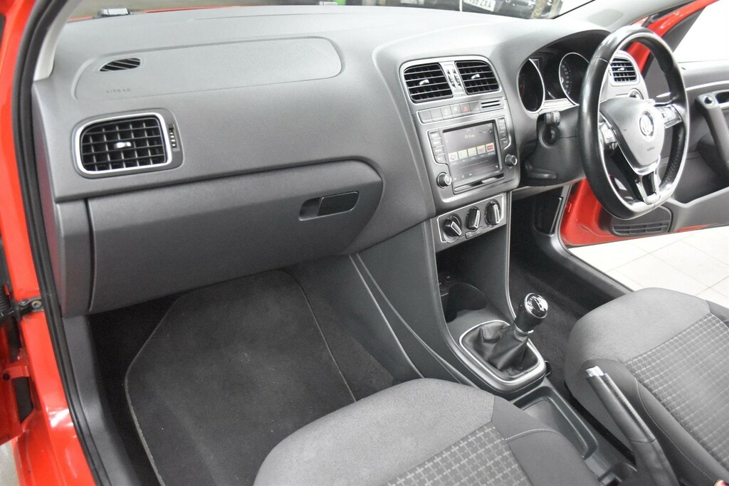 Volkswagen Polo 1.0 Bluemotion Tech Se Euro 6 Ss OE15UCT Red #3