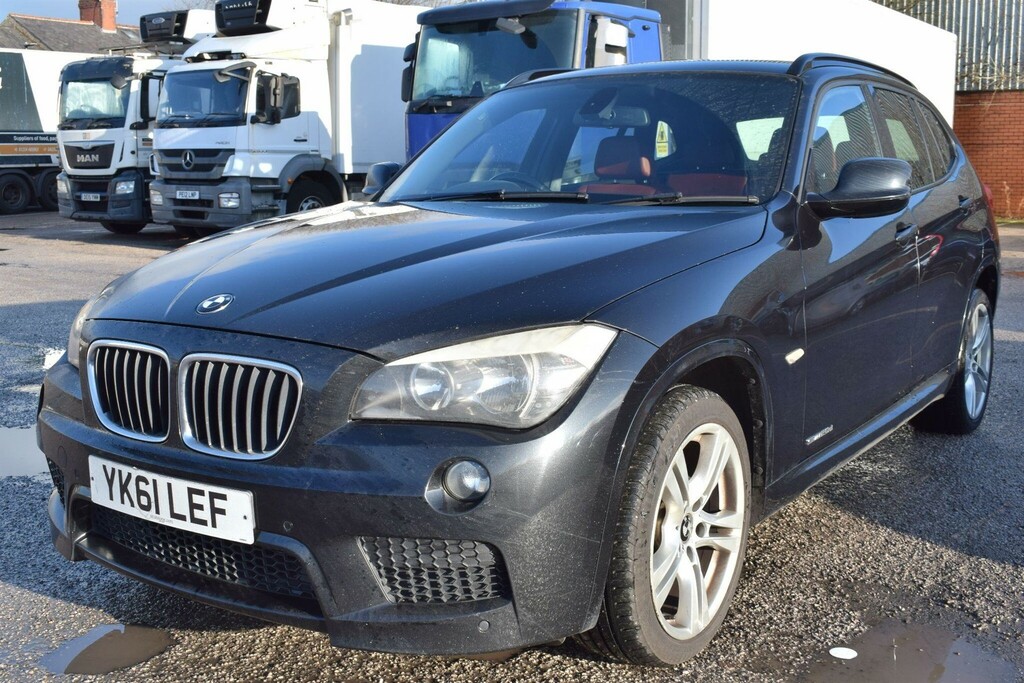 BMW X1 2.0 20D M Sport Sdrive Euro 5 YK61LEF Black #5