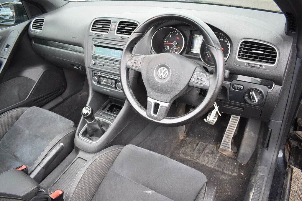 Volkswagen Golf 2.0 Tdi Bluemotion Tech Gt Cabriolet Euro 5 Ss BK12SVS Black #3