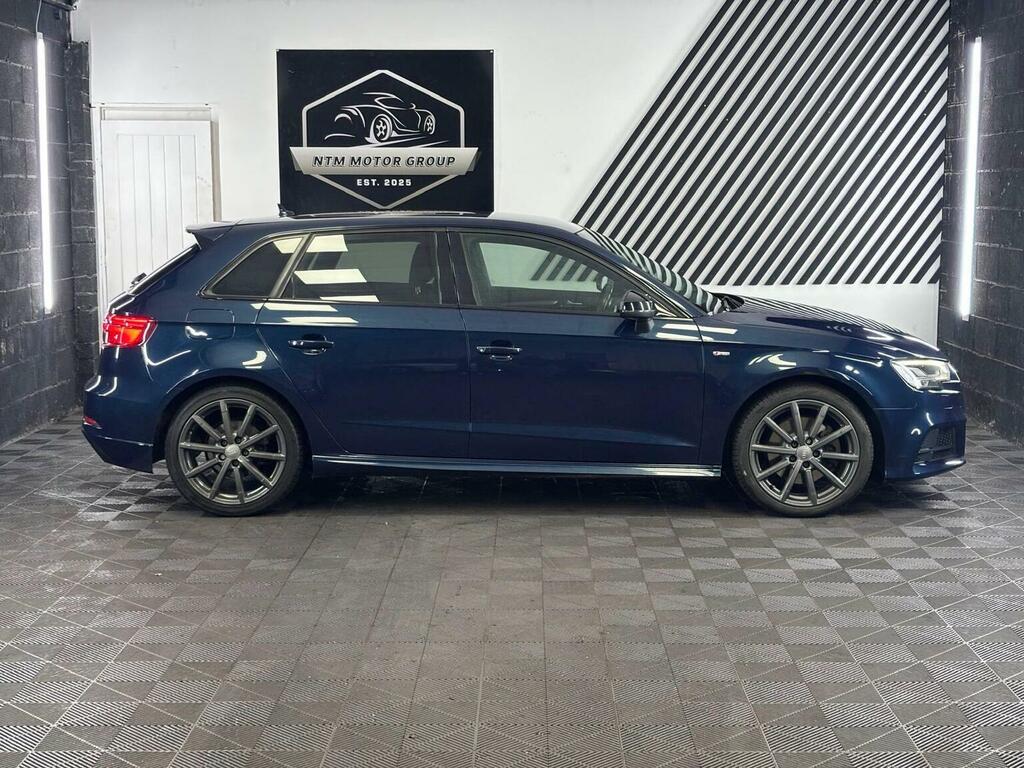 Audi A3 2.0 Tdi Black Edition Sportback S Tronic Quattro E Blue #4