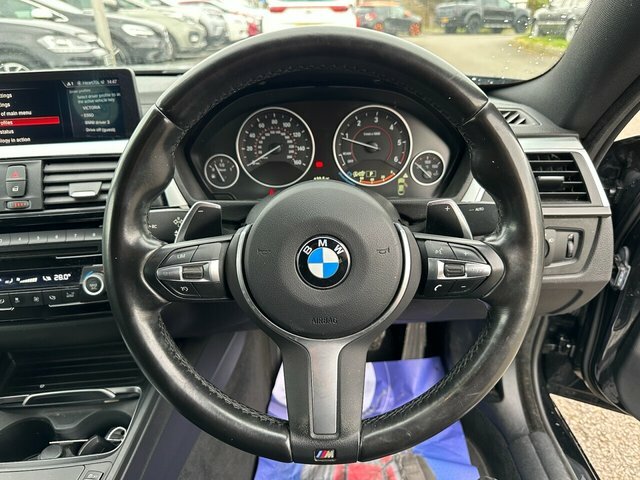 BMW 4 Series Gran Coupe 420D M Sport Hatchback LA18OLC Black #6