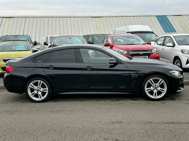 BMW 4 Series Gran Coupe 420D M Sport Hatchback LA18OLC Black #2