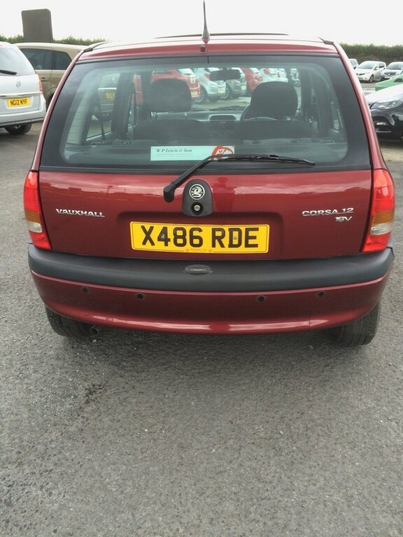 Vauxhall Corsa Gls Hatchback X486RDE Red #3