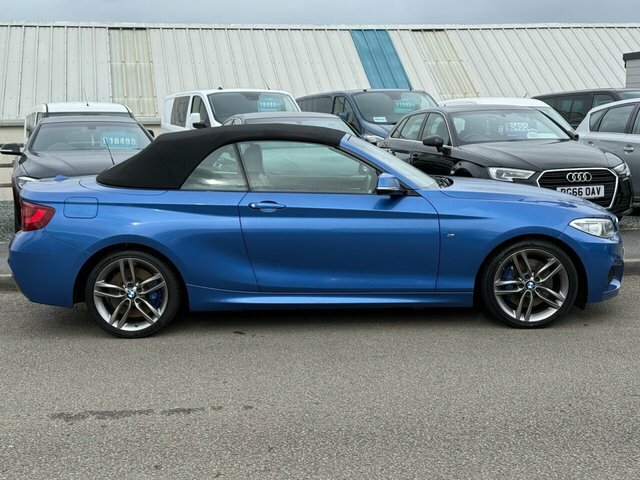 BMW 2 Series 218D M Sport Convertible ST17MLE Blue #2