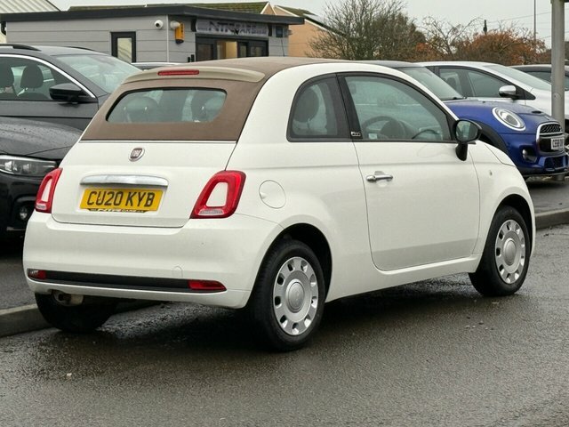 Fiat 500C Pop Convertible White #3