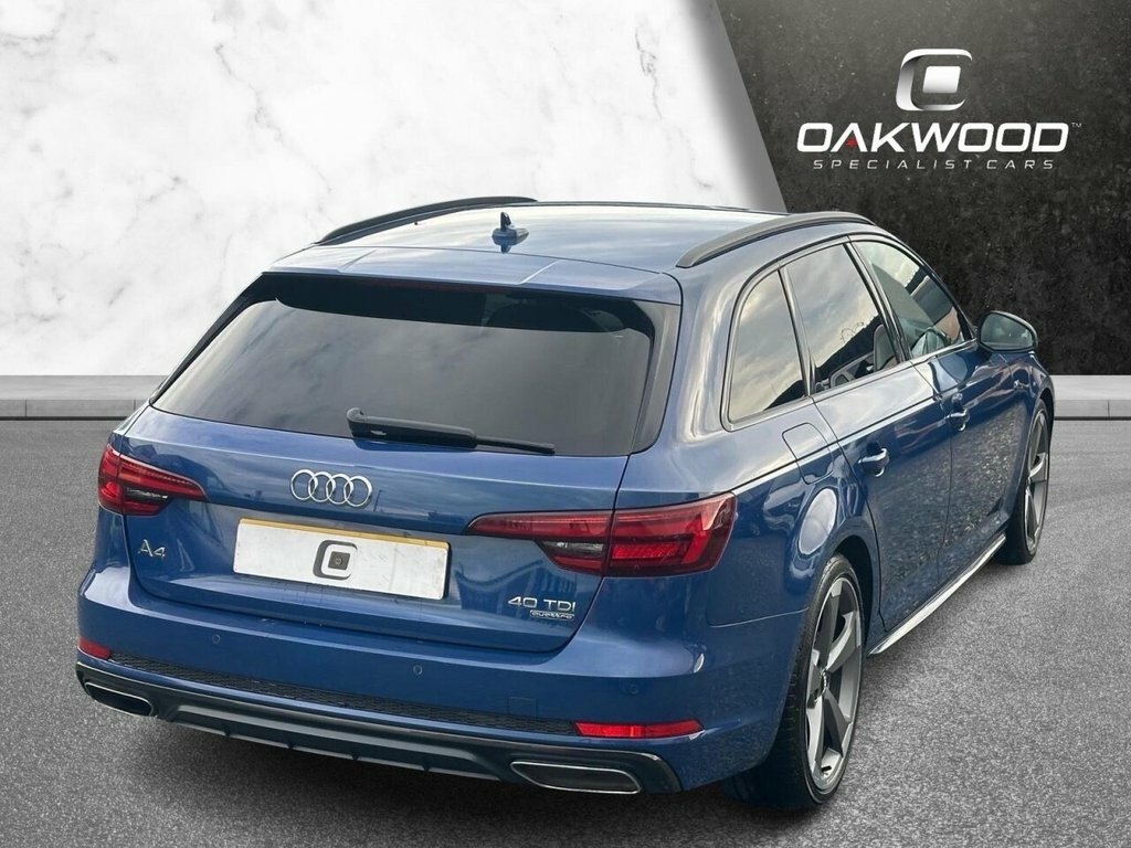 Audi A4 Avant 2L Black Edition RK69HHO Blue #4