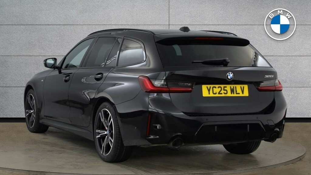 BMW 3 Series Estate YC25WLV Black #2