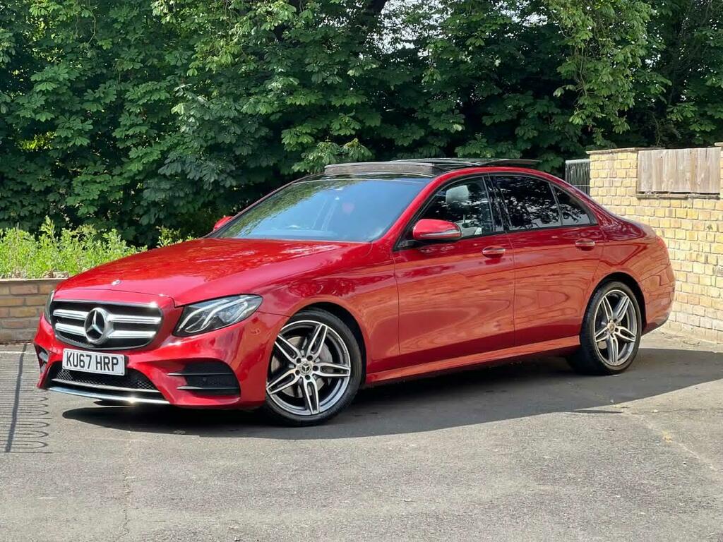 Mercedes-Benz E Class Saloon 2.0 E220d Amg Line 2017 KU67HRP Red