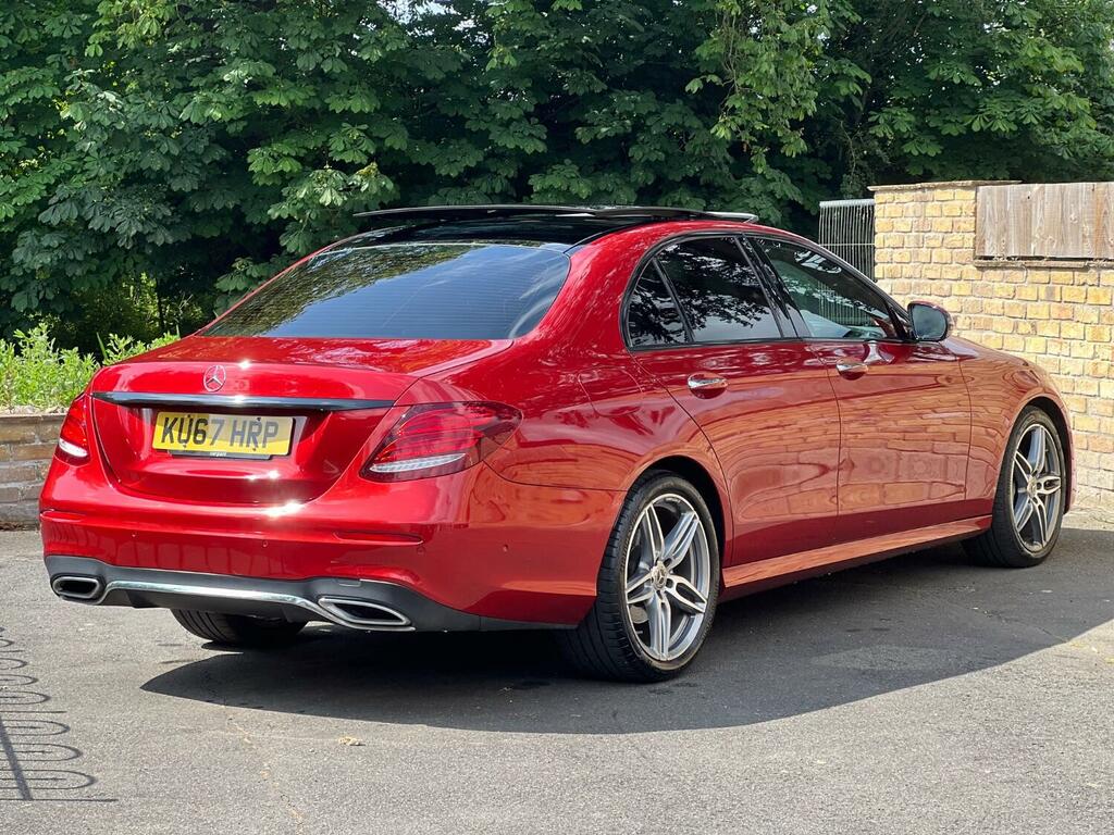 Mercedes-Benz E Class Saloon 2.0 E220d Amg Line 2017 KU67HRP Red #3