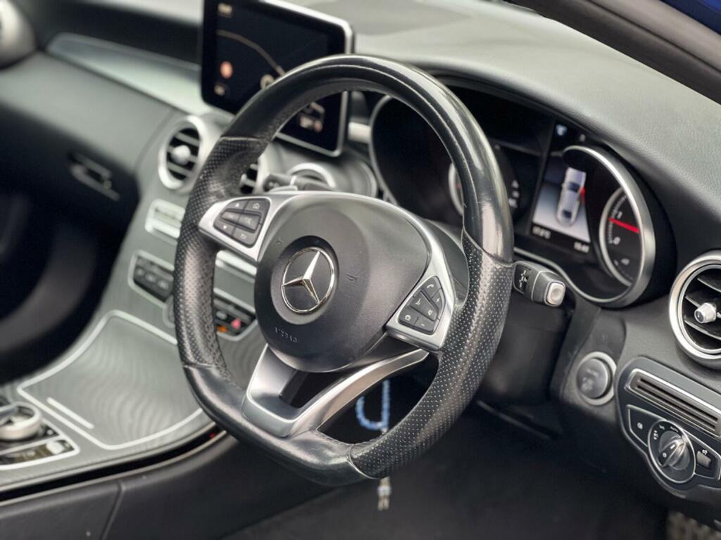 Mercedes-Benz C Class Saloon 2.1 C220d Amg Line 2017 AE67XLF Blue #2