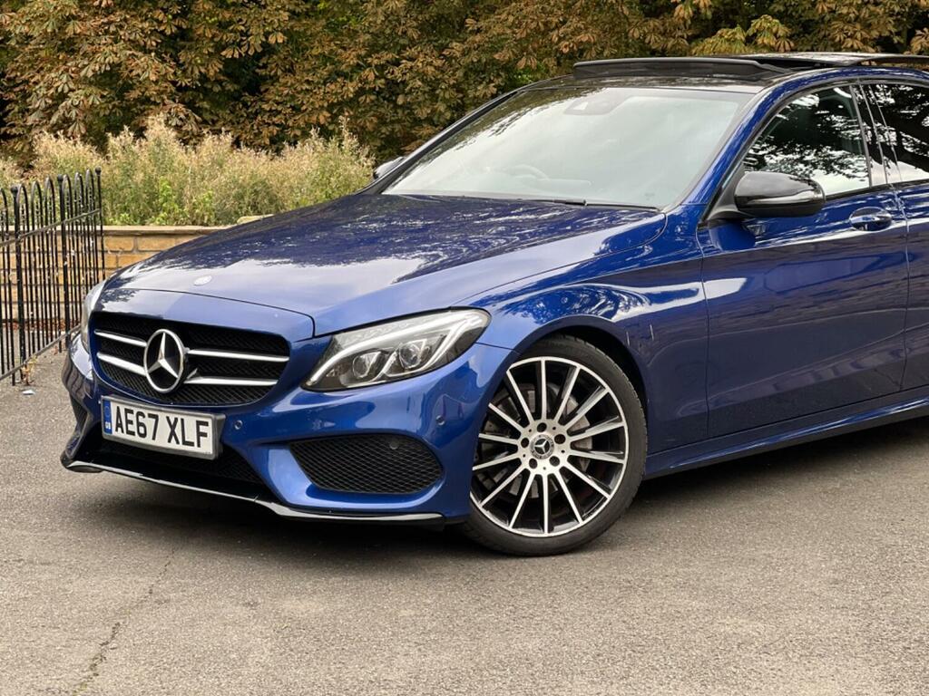 Mercedes-Benz C Class Saloon 2.1 C220d Amg Line 2017 AE67XLF Blue #5