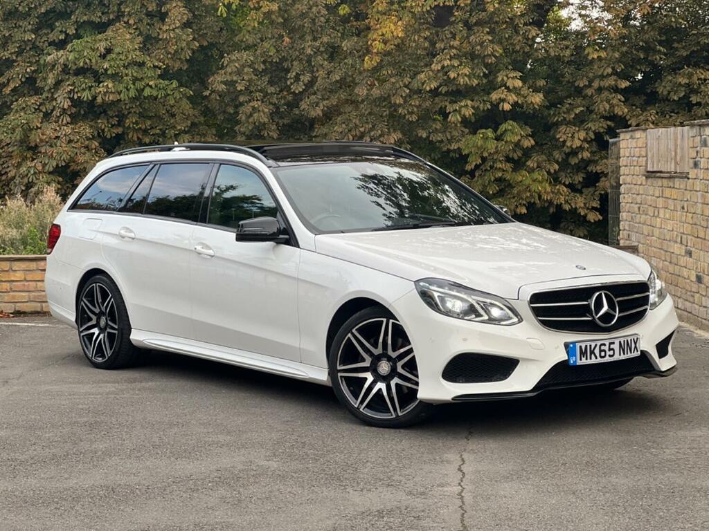 Mercedes-Benz E Class Estate 2.1 E220 Bluetec Amg Night Edition 2015 MK65NNX White #4