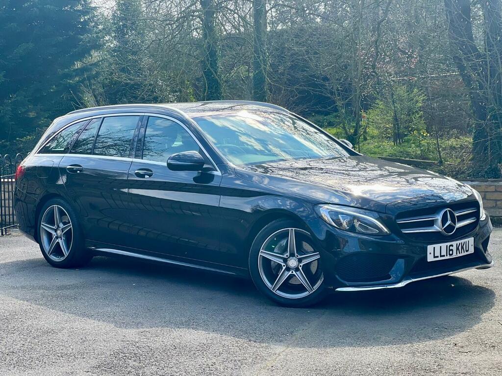 Mercedes-Benz C Class Estate 1.6 C200d Amg Line 2016 LL16KKU Black #2