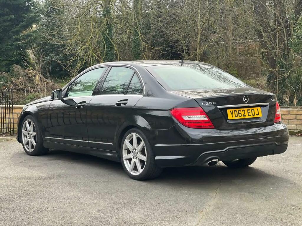 Mercedes-Benz C Class Saloon 2.1 C250 Cdi Blueefficiency Amg Sport 2012 YD62EOJ Black #3