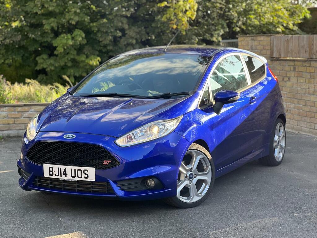 Ford Fiesta Hatchback 1.6 T Ecoboost St-2 2014 BJ14UOS Blue #4