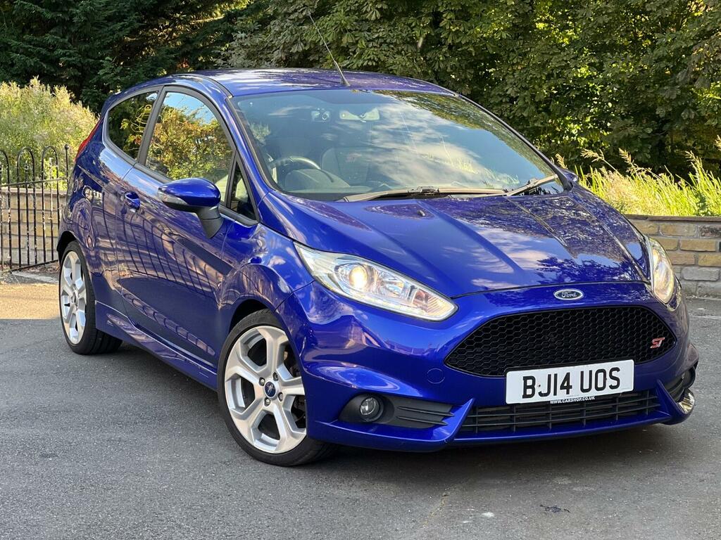 Ford Fiesta Hatchback 1.6 T Ecoboost St-2 2014 BJ14UOS Blue #3