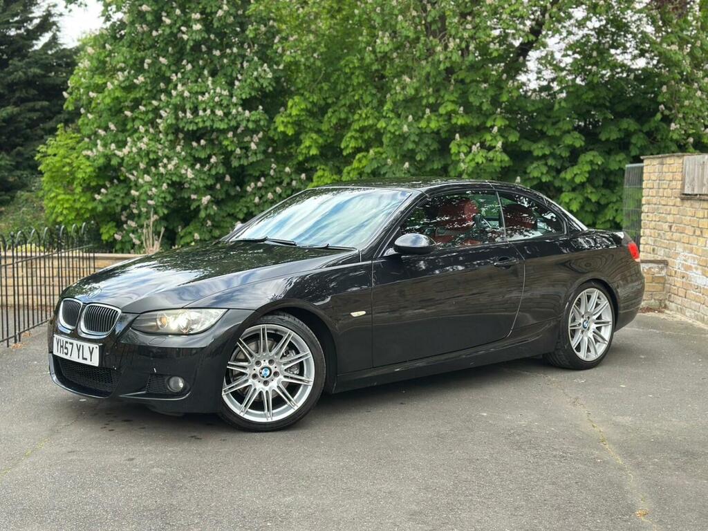 BMW 3 Series Convertible 3.0 325I M Sport Convertible 2007 YH57YLY Black #3