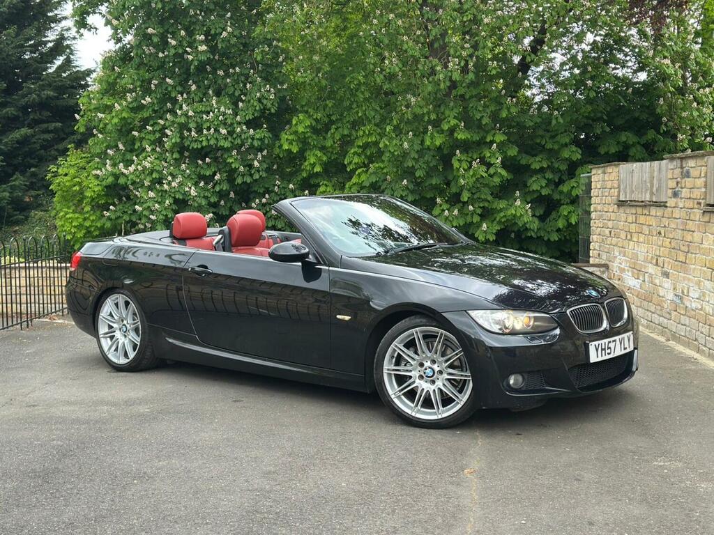 BMW 3 Series Convertible 3.0 325I M Sport Convertible 2007 YH57YLY Black #2