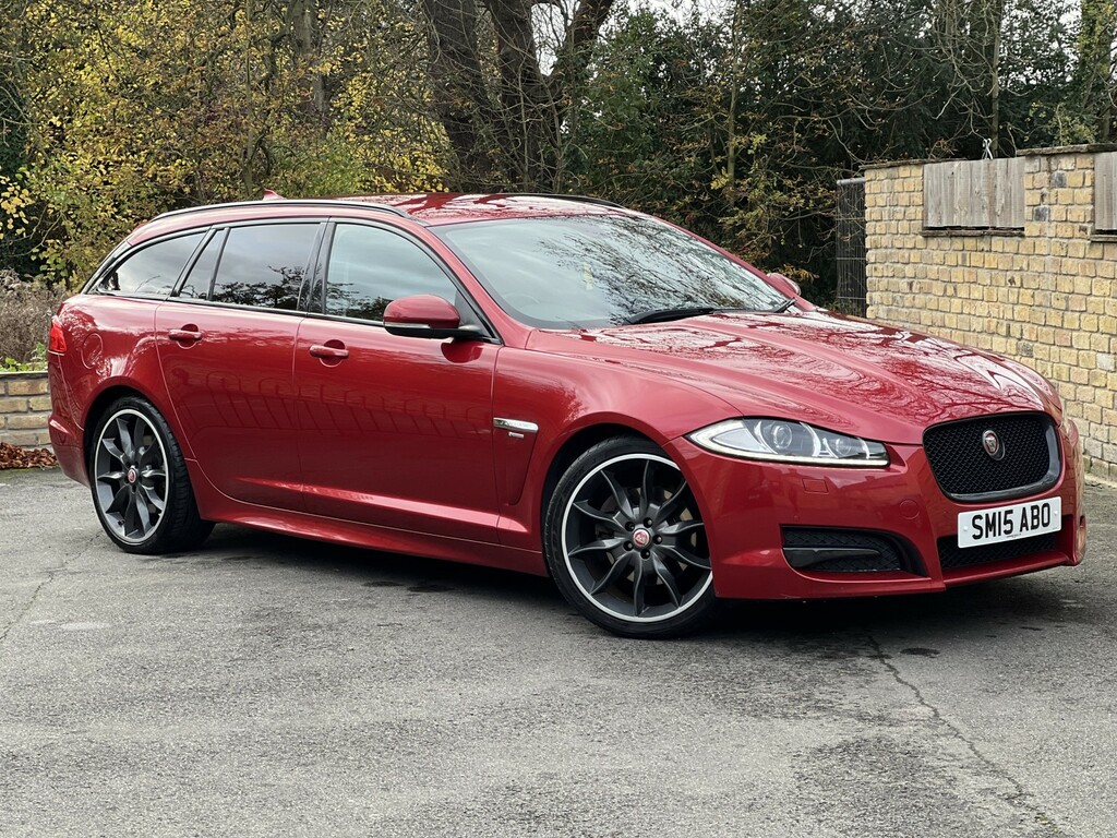 Jaguar XF Estate 2.2 D R-sport Black 2015 SM15ABO Red #2