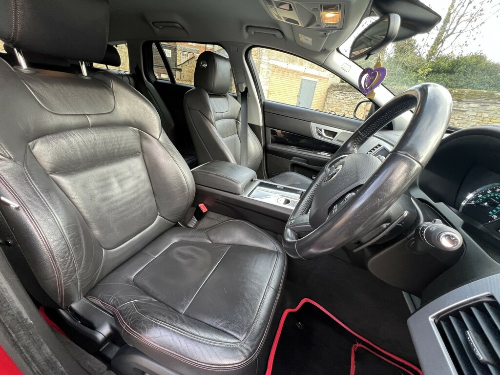 Jaguar XF Estate 2.2 D R-sport Black 2015 SM15ABO Red #5