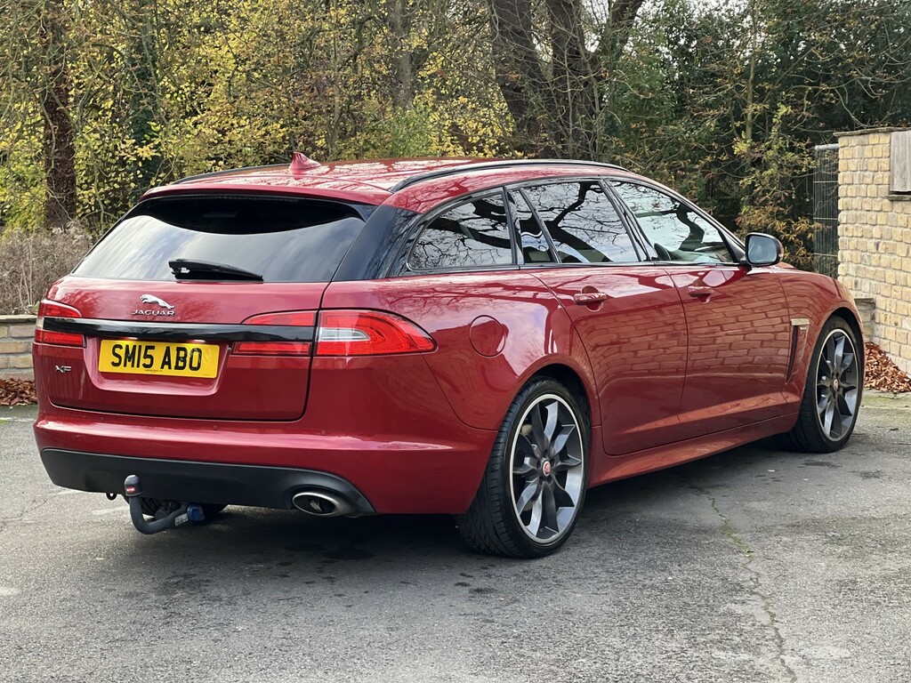 Jaguar XF Estate 2.2 D R-sport Black 2015 SM15ABO Red #3