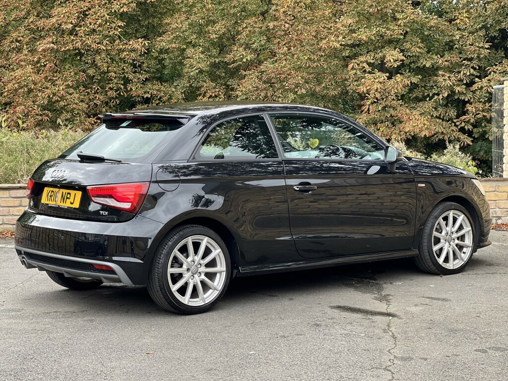 Audi A1 Hatchback 1.6 Tdi S Line 2016 KR16NPJ Black #3