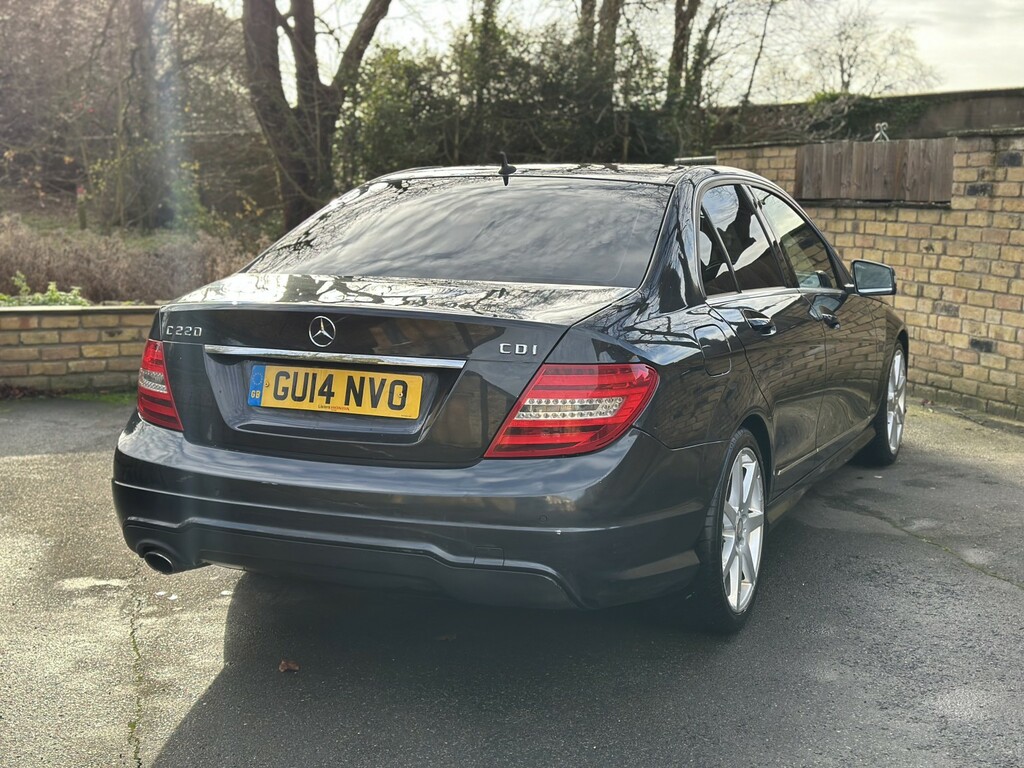 Mercedes-Benz C Class Saloon 2.1 C220 Cdi Amg Sport 2014 GU14NVO Black #3