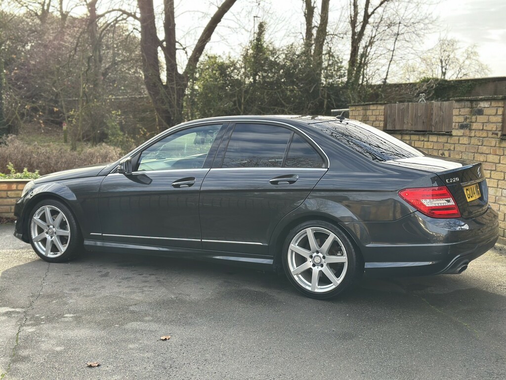 Mercedes-Benz C Class Saloon 2.1 C220 Cdi Amg Sport 2014 GU14NVO Black #4