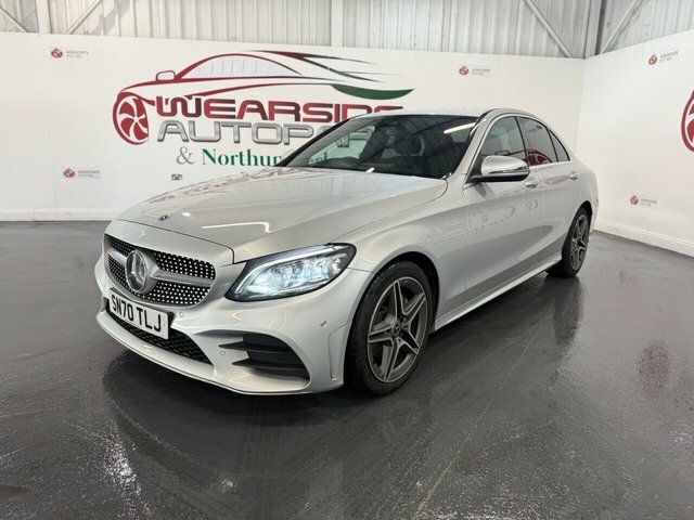 Mercedes-Benz C Class 2.0 C220d Amg Line Premium Saloon G-t SN70TLJ Silver #3