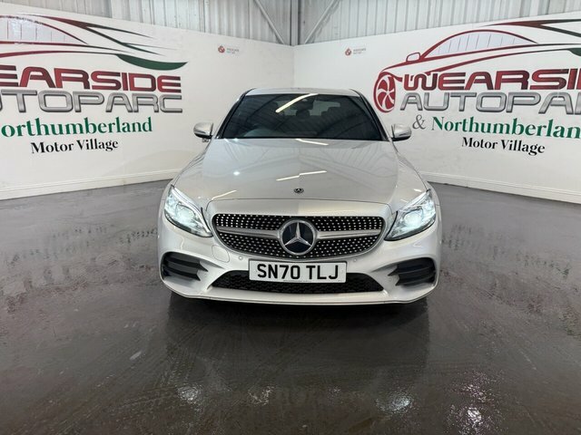 Mercedes-Benz C Class 2.0 C220d Amg Line Premium Saloon G-t SN70TLJ Silver #2