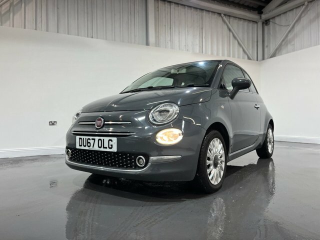 Fiat 500 1.2 Lounge Hatchback Euro 6 Ss DU67OLG Grey #4