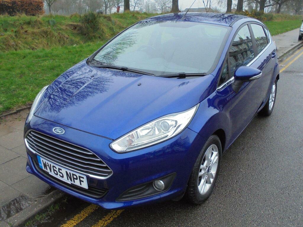 Ford Fiesta 1.0T Ecoboost Zetec Euro 6 S S WV65NPF Blue