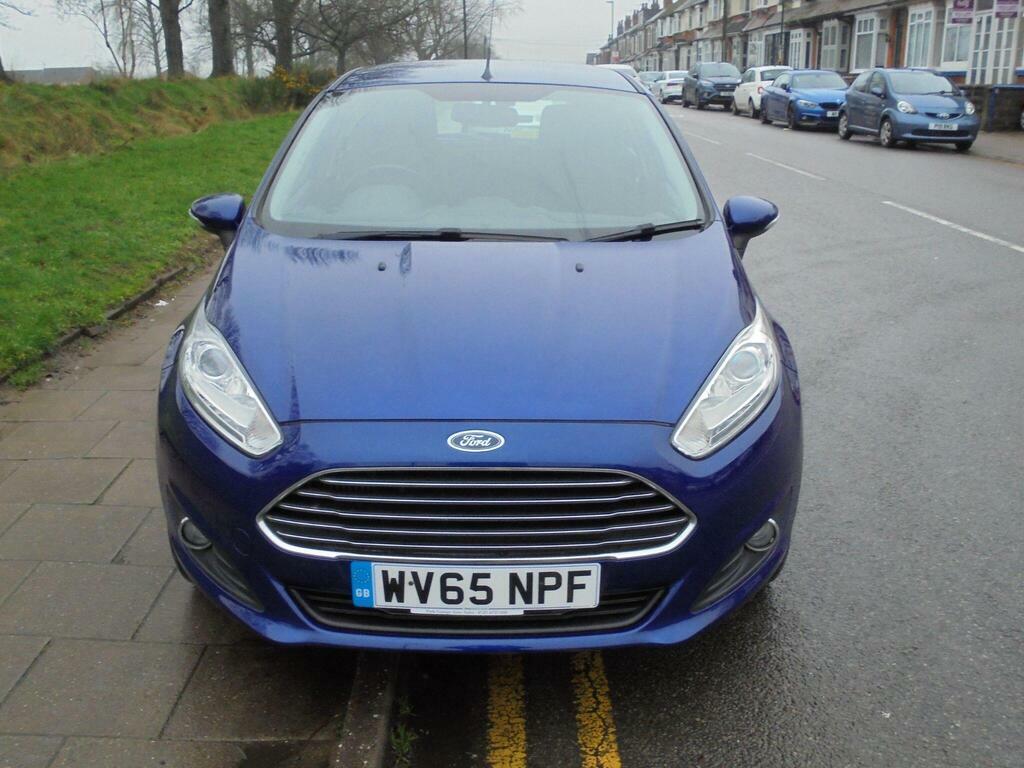 Ford Fiesta 1.0T Ecoboost Zetec Euro 6 S S WV65NPF Blue #2