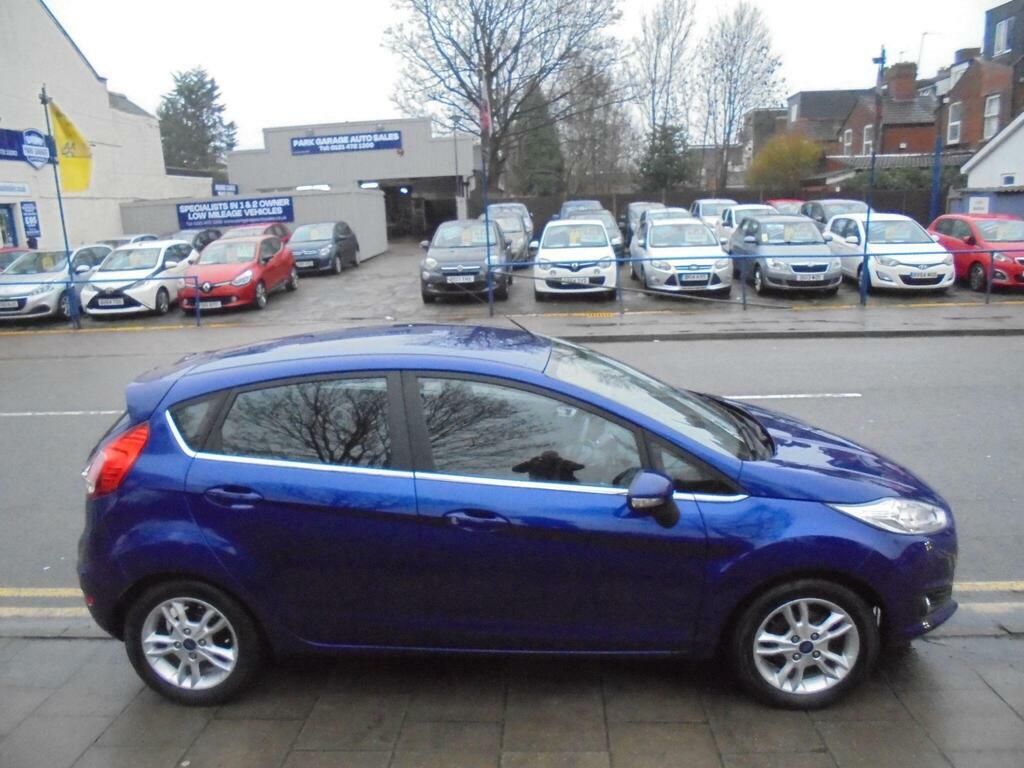 Ford Fiesta 1.0T Ecoboost Zetec Euro 6 S S WV65NPF Blue #3