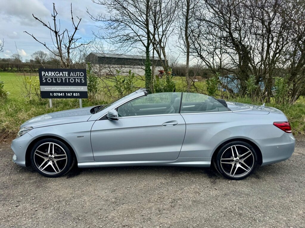 Mercedes-Benz E Class 2.1 E220 Bluetec Amg Line Premium Cabriolet G-tr YM65DWW Silver #2