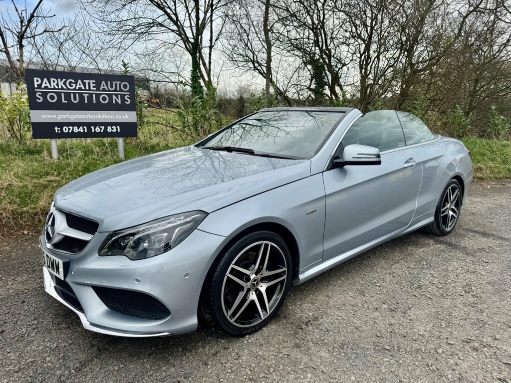 Mercedes-Benz E Class 2.1 E220 Bluetec Amg Line Premium Cabriolet G-tr Silver
