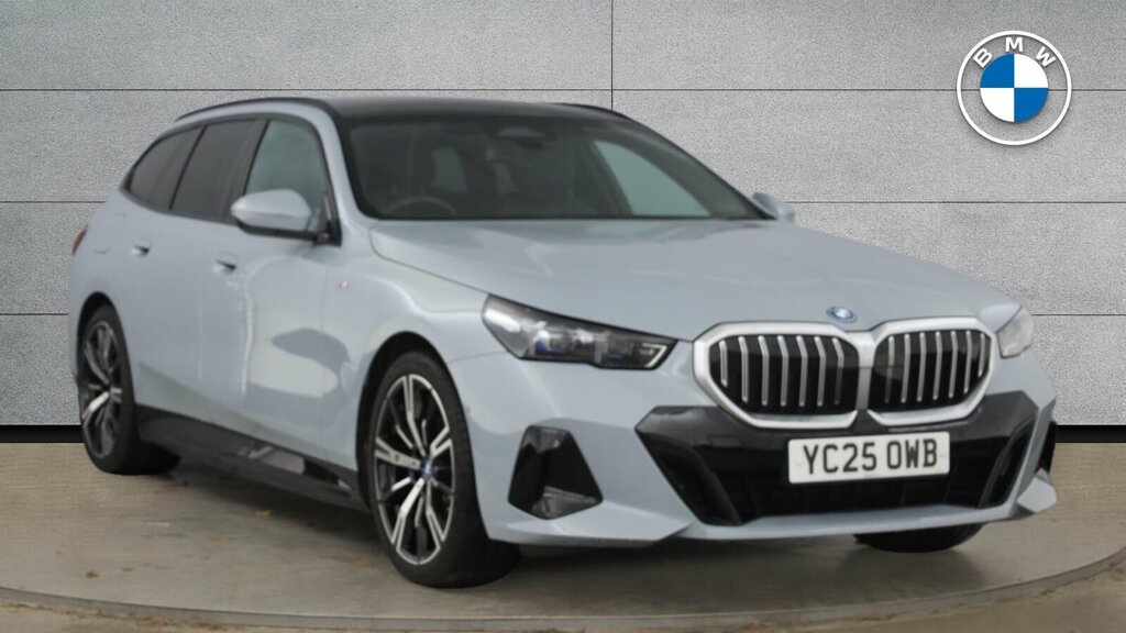 BMW 5 Series 530E M Sport Touring YC25OWB Grey #2