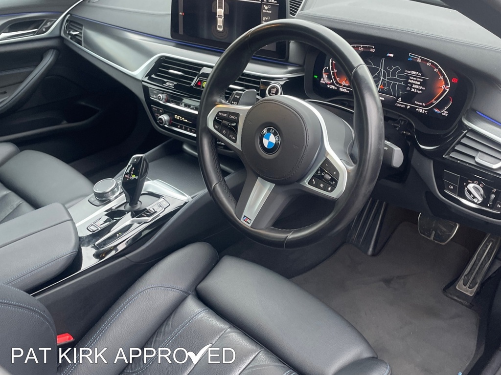 BMW 5 Series 520D Mht M Sport Step OV23XSR Blue #4