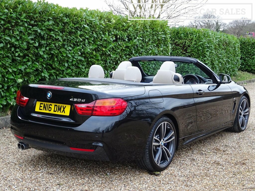 BMW 4 Series 3.0 430D M Sport Convertible Euro EN16DMX Black #3