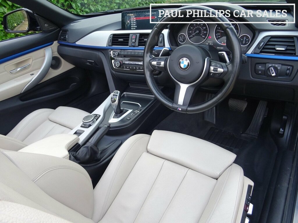 BMW 4 Series 3.0 430D M Sport Convertible Euro EN16DMX Black #4