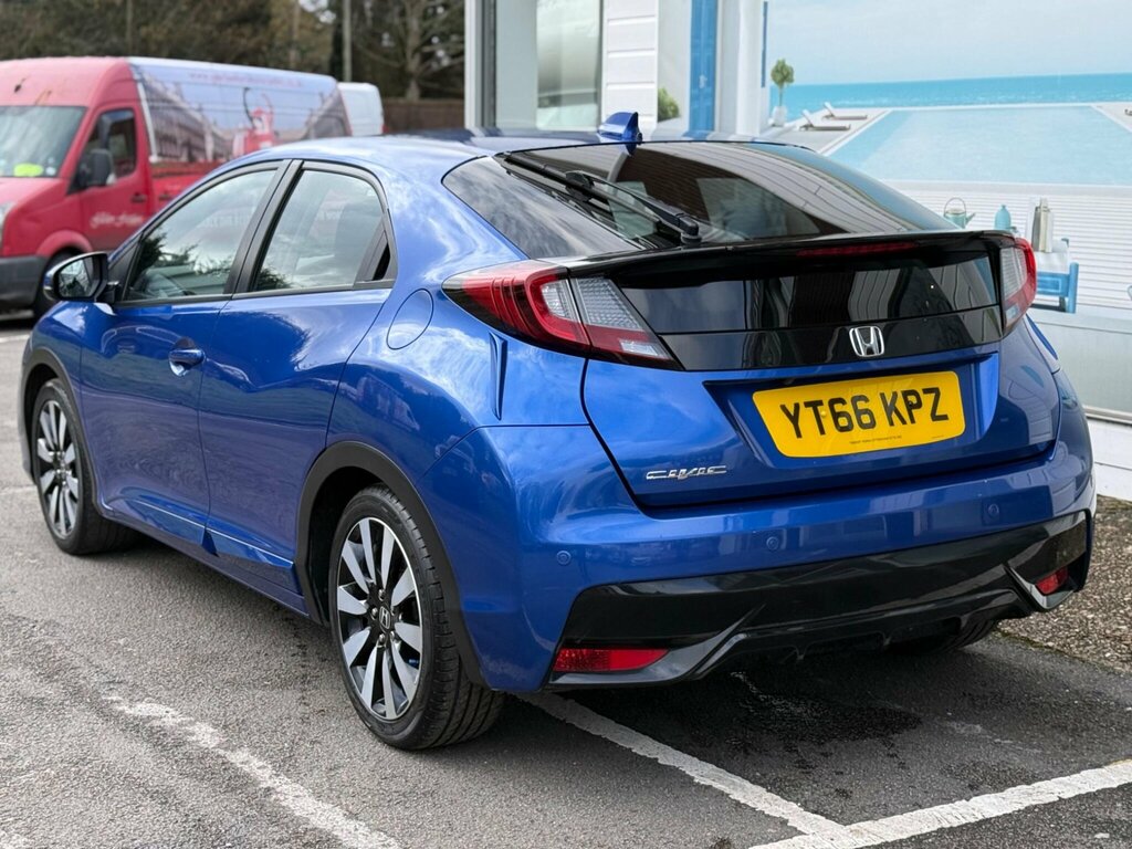 Honda Civic 1.4 I-vtec Se Plus Navi Euro 6 Ss Blue #4