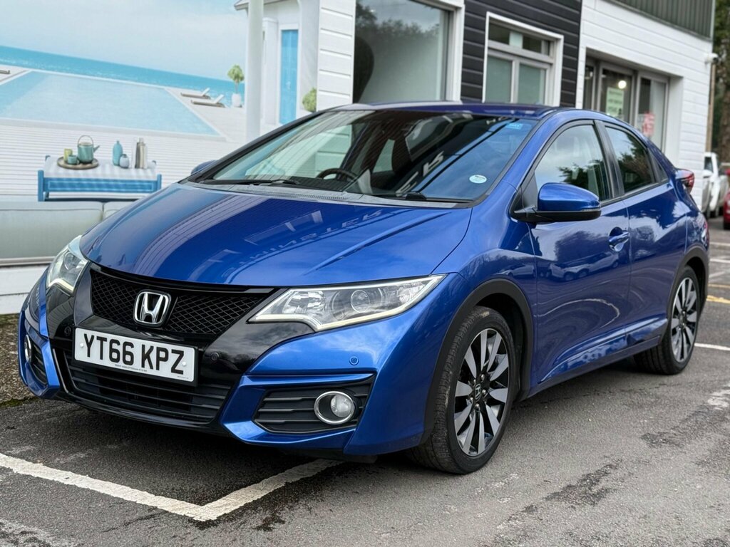 Honda Civic 1.4 I-vtec Se Plus Navi Euro 6 Ss Blue #3
