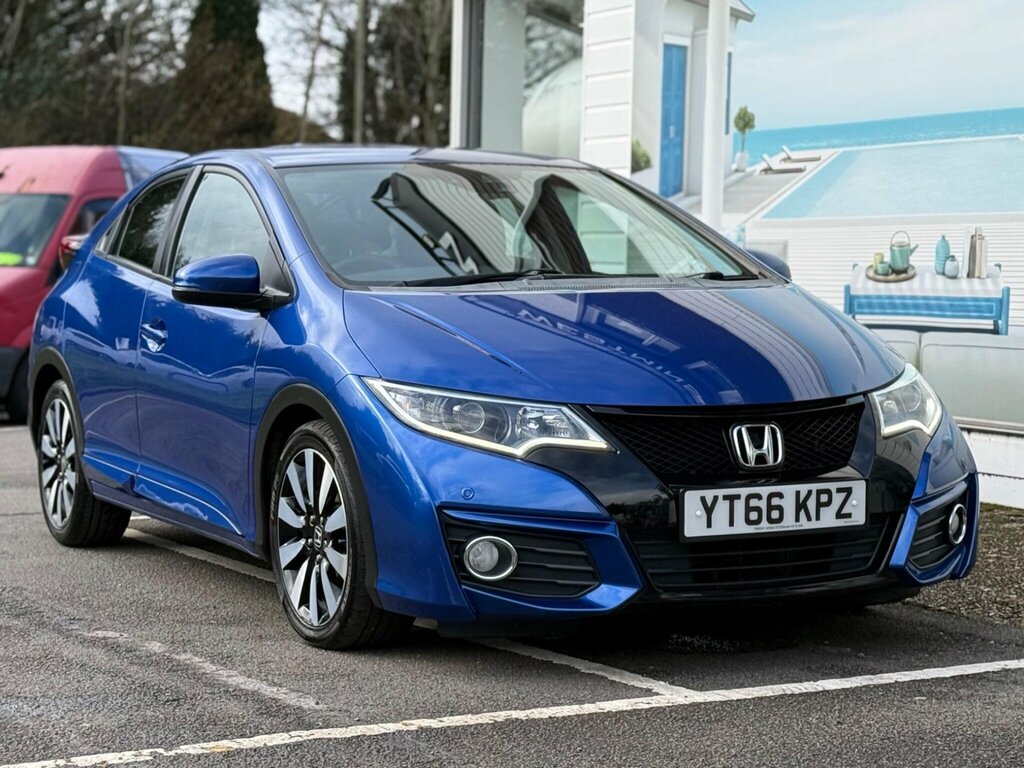Honda Civic 1.4 I-vtec Se Plus Navi Euro 6 Ss Blue #5
