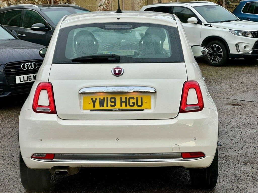 Fiat 500 Hatchback YW19HGU White #6