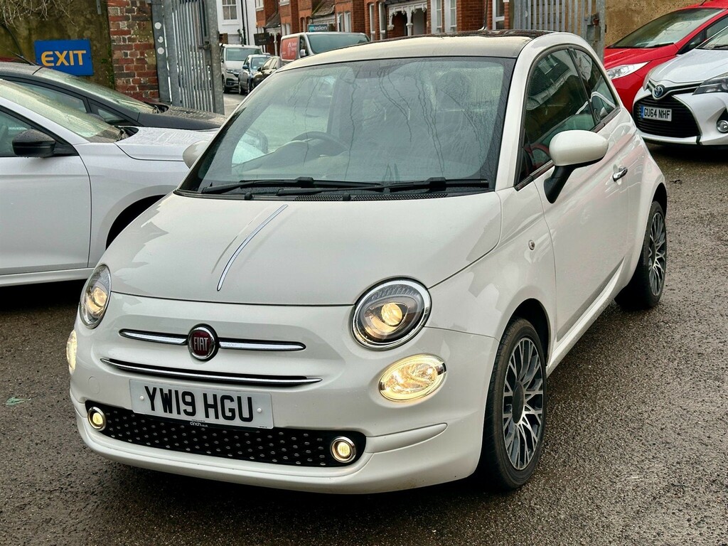 Fiat 500 Hatchback YW19HGU White #3
