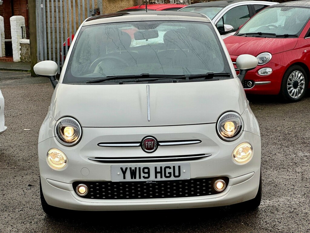 Fiat 500 Hatchback YW19HGU White #2