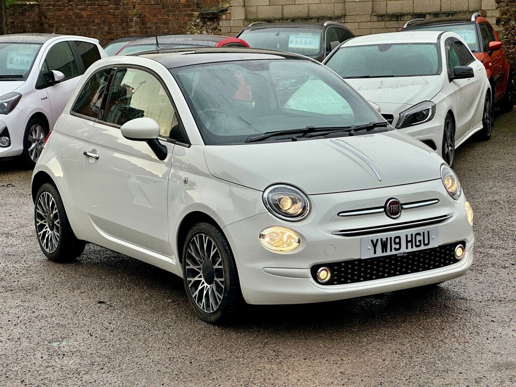 Fiat 500 Hatchback YW19HGU White #5